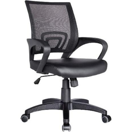 BF2101 Πολυθρόνα-Pro Γραφείου με Ανάκλιση, Μαύρο Mesh - PU Μαύρο (ΕΟ254,40) (Μαύρο)