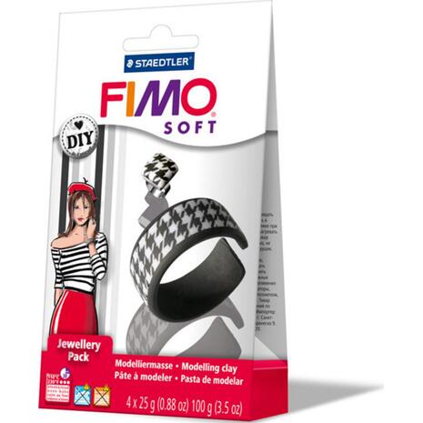 Σετ STAEDTLER FIMO-SOFT κοσμημάτων black&white