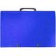 Τσάντα σχεδίου πλαστική 27x38x4 cm με κουμπί μπλε