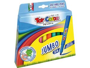 Μαρκαδόροι ζωγραφικής TOY COLOR JUMBO πακέτο 24 τεμαχίων 220.042Ν