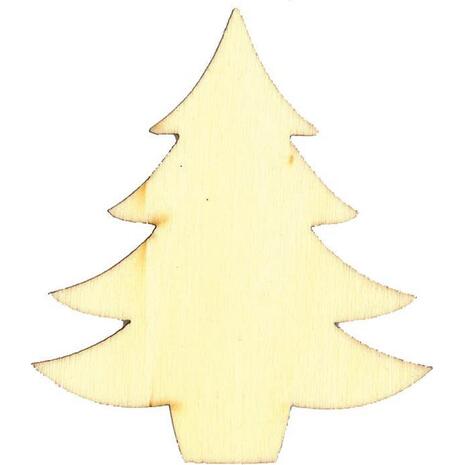 Χριστουγεννιάτικο δέντρο ξύλινο 8x7,1x0,3cm