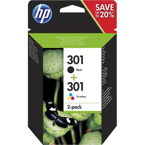 Μελάνι εκτυπωτή HP 301 Ink Cartridge Combo Content Pack N9J72AE