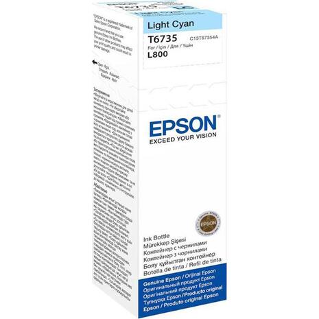 Μελάνι εκτυπωτή EPSON 673 Light Cyan Bottle 70ml (Cyan)