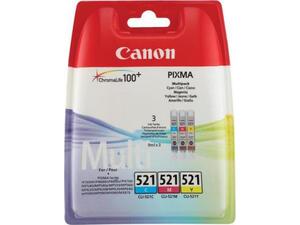 Μελάνι εκτυπωτή Canon CLI-521 Value Pack Cyan-Magenta-Yellow 2934B010