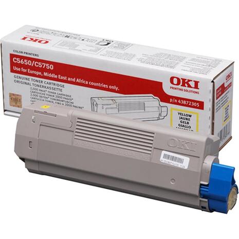 Toner εκτυπωτή OKI Yellow C5650/5750 (43872305) (Yellow)