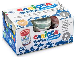 Τέμπερες Carioca 25ml ( 6 τεμάχια )