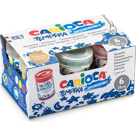 Τέμπερες Carioca 25ml ( 6 τεμάχια )