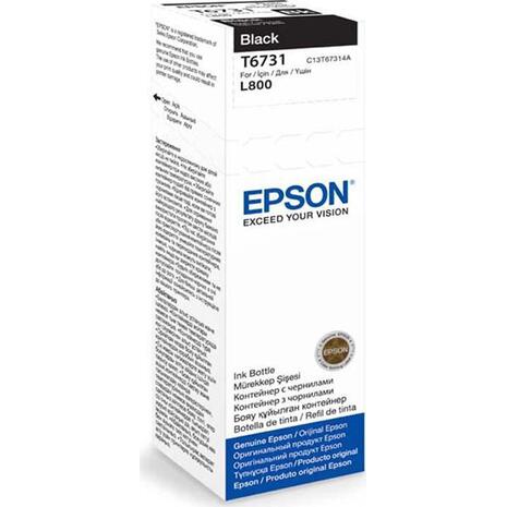 Μελάνι εκτυπωτή EPSON 673 Black Bottle 70ml (Black)