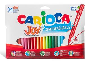 Μαρκαδόροι ζωγραφικής CARIOCA joy Superwashable  fine nib 2mm (24τεμάχια)