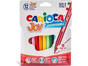 Μαρκαδόροι ζωγραφικής CARIOCA JOY με καπάκι 2mm  (12τεμάχια)