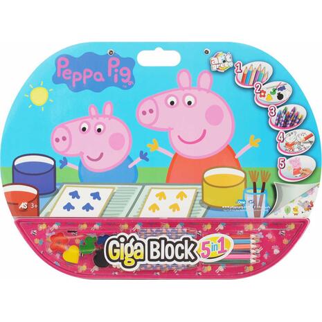 Σετ Ζωγραφικής Giga Block 5 σε 1 Peppa Pig 62714