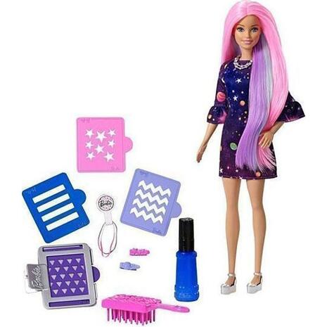 Barbie Μαλλιά Ουράνιο Τόξο Κούκλα (FHX00)