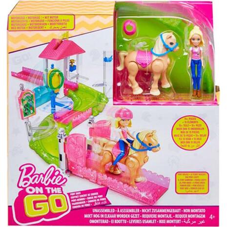 Barbie On The Go - Βολτίτσες Κουκλίτσες Πόνυ Και Στάβλος (FHV66)