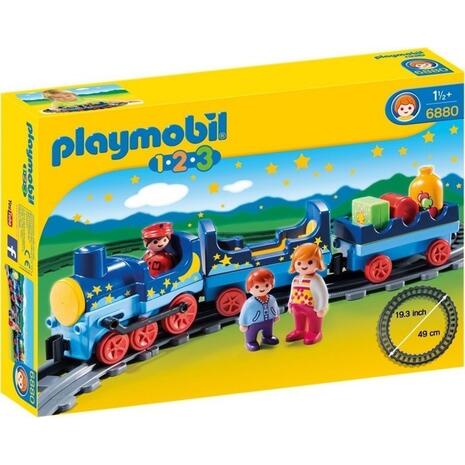 Playmobil Τρενάκι 1.2.3 με ράγες (6880)