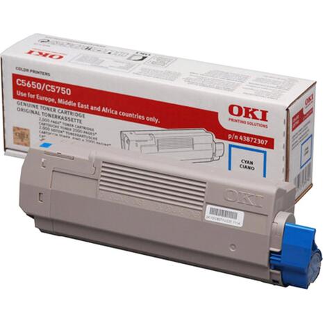 Toner εκτυπωτή OKI C5650/5750 Cyan (43872307) (Cyan)