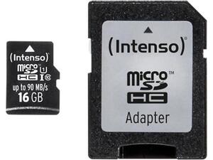 Κάρτα Μνήμης MICRO SD INTENSO 16 GB Class 10 UHS-I Professional (3433470)