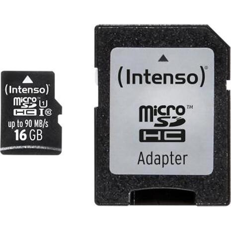 Κάρτα Μνήμης MICRO SD INTENSO 16 GB Class 10 UHS-I Professional (3433470)