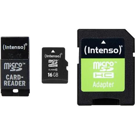 Κάρτα Μνήμης MICRO USB&SD INTENSO 16GB Class Adapter High Speed (3413770)