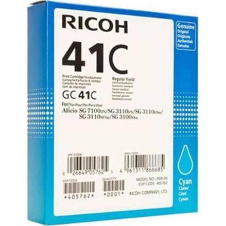 Μελανοταινία εκτυπωτή RICOH GELGC41C Cyan (Cyan)