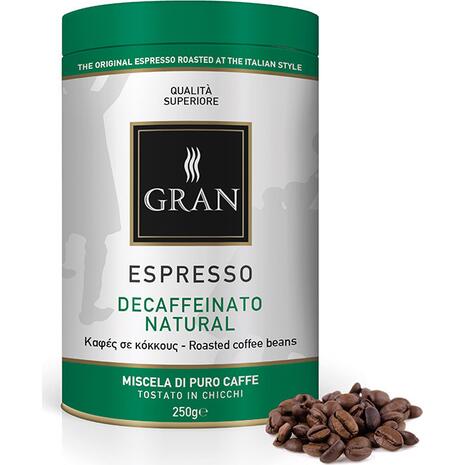 Καφές σε κόκκους GRAN ESPRESSO DECAF NATURALE  ROASTED COFFEE