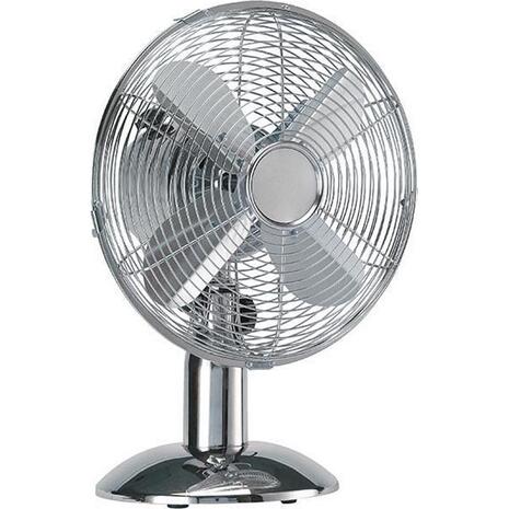 Ανεμιστήρας επιτραπέζιος μεταλλικός "vintage" inox 35W