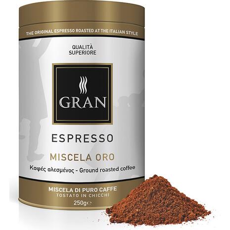 Καφές αλεσμένος GRAN ESPRESSO MISCELA ORO ROASTED COFFEE 250gr