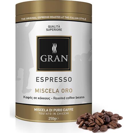 Καφές σε κόκκους GRAN ESPRESSO MISCELA ORO ROASTES COFFEE 250gr