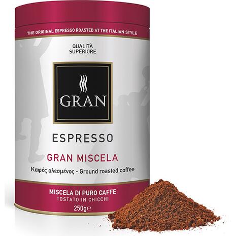 Καφές αλεσμένος GRAN ESPRESSO GRAN MISCELA ROASTED COFFEE 250gr