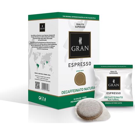 Καφές σε pods GRAN ESPRESSO DECAF NATURALE E.S.E  (18 τεμάχια)