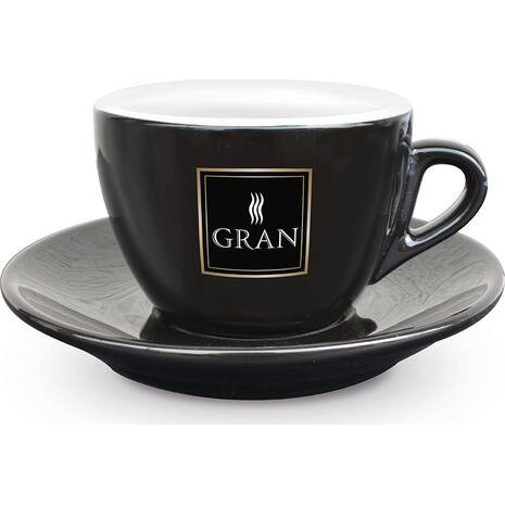 Κούπα για Cappucino GRAN CAFFE NERO/ORO 17ml μαύρη