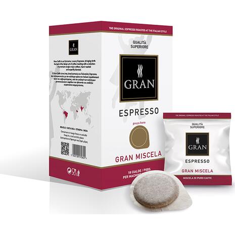 Καφές σε pods GRAN ESPRESSO GRAN MISCELA E.S.E  (18 τεμάχια)