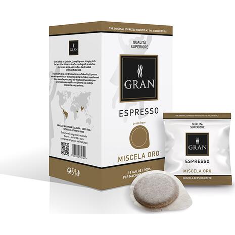 Καφές σε pods GRAN ESPRESSO MISCELA ORO E.S.E  (18 τεμάχια)