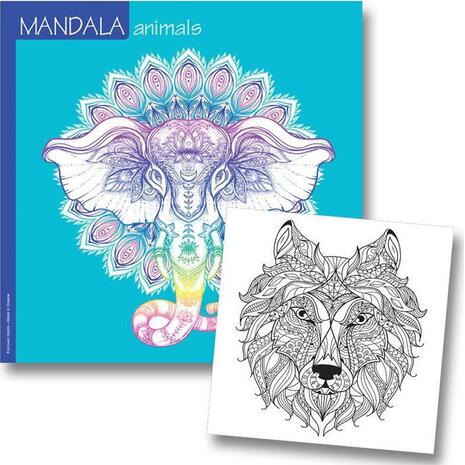 Βιβλίο Ζωγραφικής Mandala Animals 23x23cm 36 φύλλων 120gr