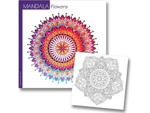 Βιβλίο Ζωγραφικής Mandala Flowers 23x23cm 36 φύλλων 120gr