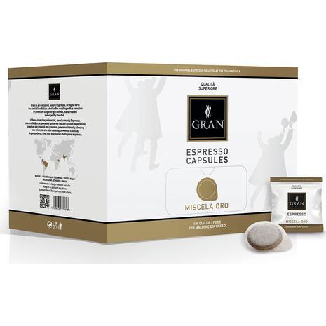 Καφές σε pods GRAN ESPRESSO MISCELA ORO E.S.E (100 τεμάχια)