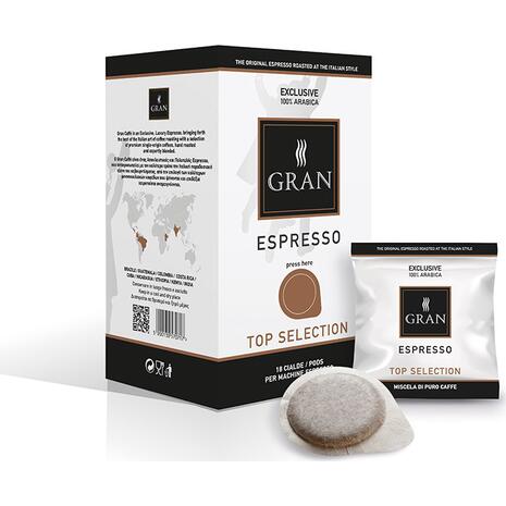 Καφές σε pods GRAN ESPRESSO TOP SELECTION E.S.E  (18 τεμάχια)