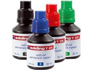 Μελάνι για μαρκαδόρο ανεξίτηλο EDDING T-25 30ml σε διάφορα χρώματα
