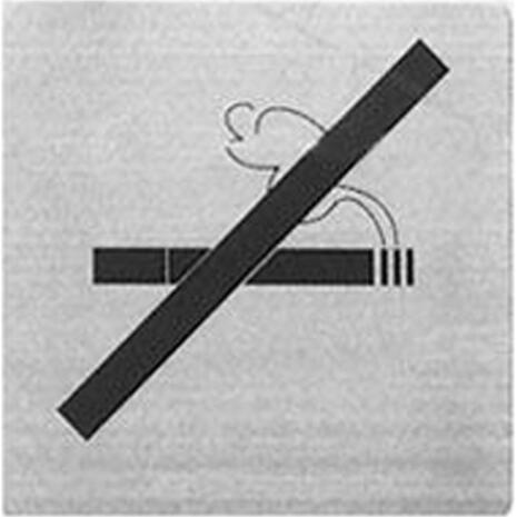 Πινακίδα "Aπαγορεύεται το κάπνισμα" inox