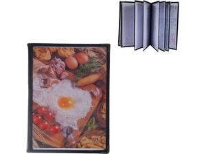 Τιμοκατάλογος (menu) PVC μαύρο 29.7x21cm A4 16 σελίδων