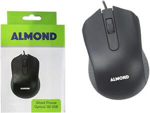 Ενσύρματο Ποντίκι Almond USB Black (43.37661)