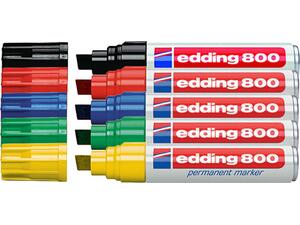 Μαρκαδόρος ανεξίτηλος EDDING 800 4-12mm σε διάφορα χρώματα