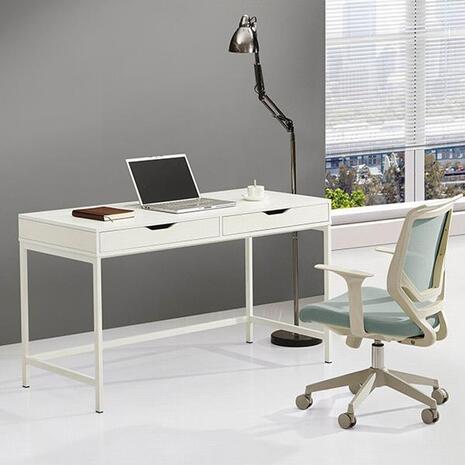 Γραφείο Home Office με δύο συρτάρια λευκό 76x131,5x60cm (Λευκό)