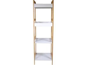 Ραφιέρα οργάνωσης με 4 ράφια ξύλινη 100x30x29cm (Καφέ)