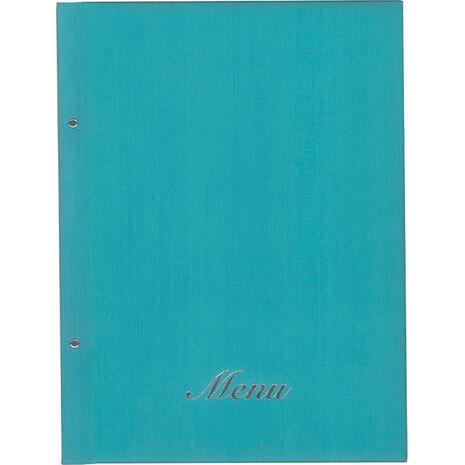 Τιμοκατάλογος (menu) Fabric 24x32cm 10 θέσεων γαλάζιο