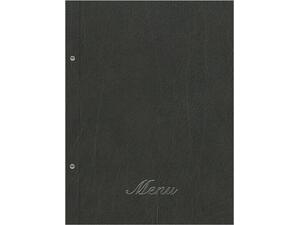 Τιμοκατάλογος (menu) Old Leather 24x32cm 10 θέσεων μαύρο