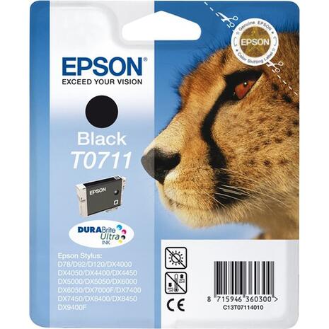 Μελάνι εκτυπωτή Epson T0711 C13T07114020 Ultra Black - 7,4ml - 245Pgs (Black)