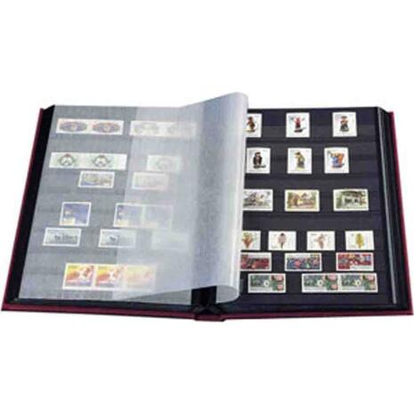 Αλμπουμ γραμματοσήμων Basic Α4 με 32 μαύρες σελίδες μπλε
