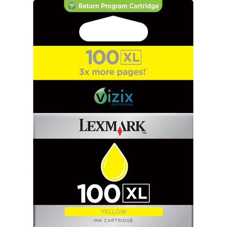 Μελάνι εκτυπωτή LEXMARK 100XL Yellow 14N1071E