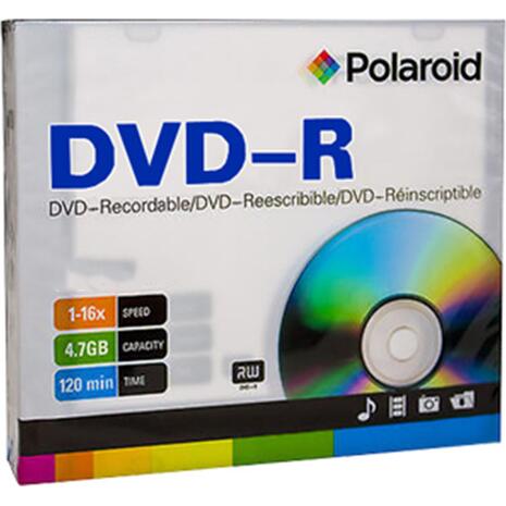 DVD-R Polaroid  4.7GB 16x Slim case (1 τεμαχio)