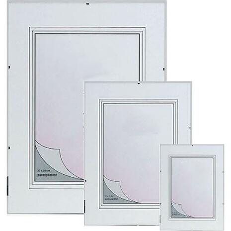 Κορνίζα με κλιπ γυάλινη 20x30 cm